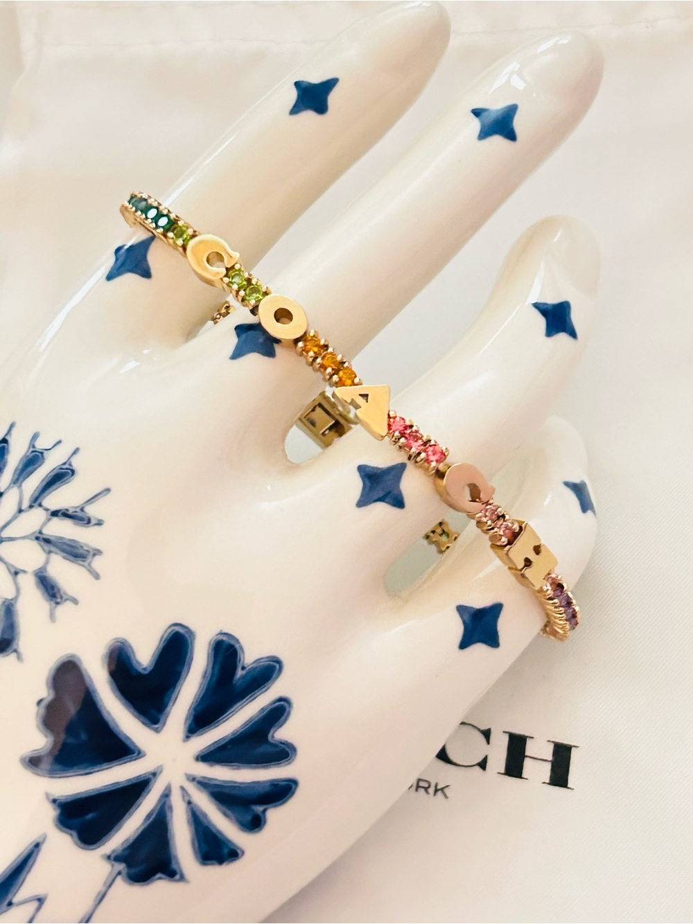 NWOT Coach Rainbow Tennis Bracelet - Picture 12 of 15